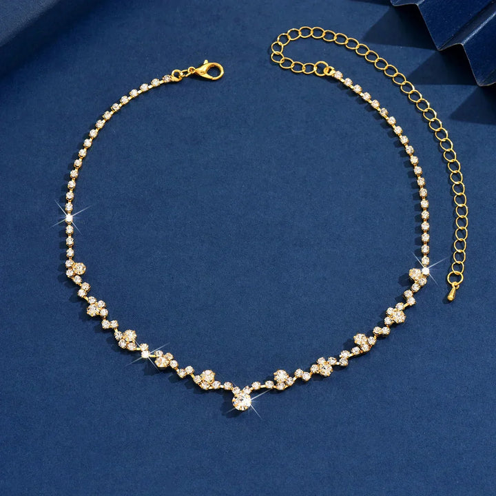 Collier de Mariage Élégant avec Diamants